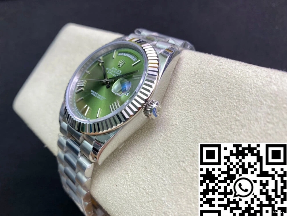 Date Dial Factory EW Day Olive Rolex M228239-0033 Green 0218